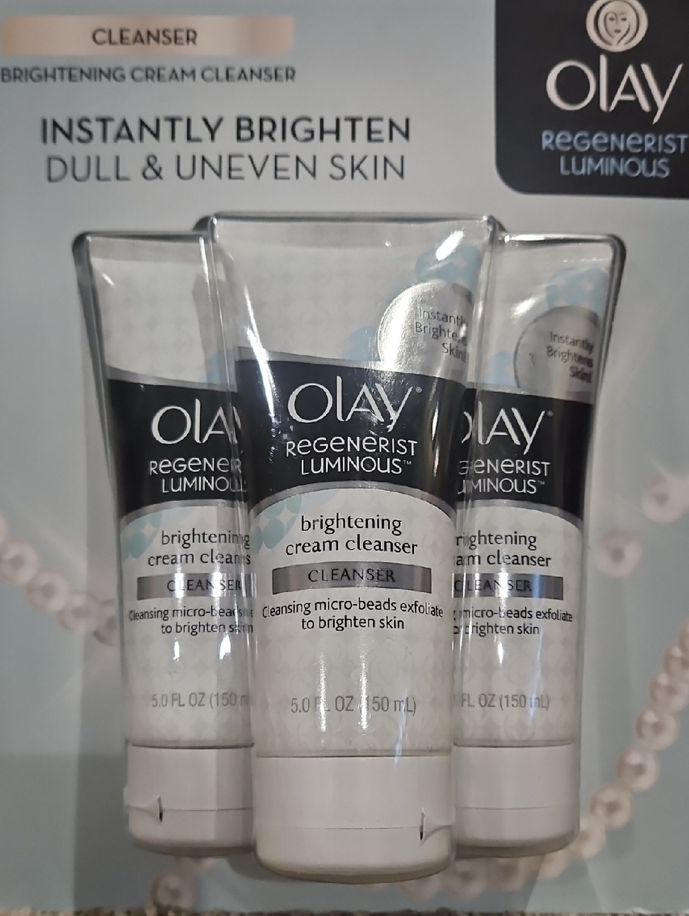 OLAY Regenerist Luminous Brightening Cream Cleanser -3 Pack